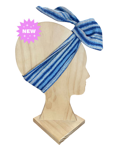 Blue & Beige Wrap n Twist