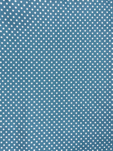 Dusty Blue Polka Dot