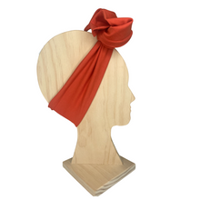 Load image into Gallery viewer, Orange- Wrap n Twist- Stretch Knit- Handmade