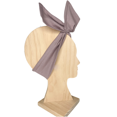 Taupe - Wrap n Twist- Wire Headband- Cotton - Handmade