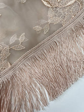 Load image into Gallery viewer, Fawn Lace Hairscarf - Long - Tassles- Handmade