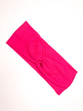 Load image into Gallery viewer, Pink Wide Twist Headband
