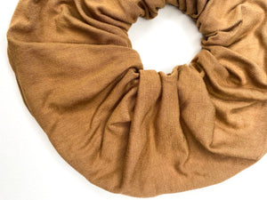 Camel - JUMBO Scrunchie - Handmade