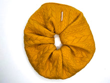 Load image into Gallery viewer, Mustard Knit Plait Scrunchie - Handmade