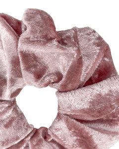 Dusty Pink Velvet- Standard Scrunchie - Handmade