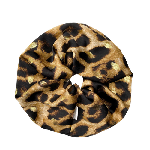 Glam Leopard -  Jumbo Scrunchie-  (OOPS RANGE)- Handmade