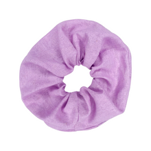Load image into Gallery viewer, Paste Lilac- 100% Pure Linen- Jumbo Scrunchie- Handmade