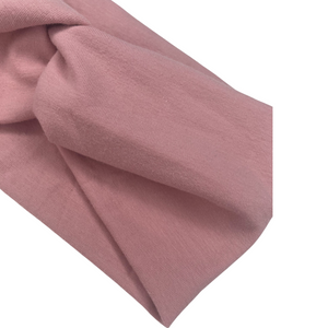 Pale Pink- Wide Twist Headband - Stretch Knit- Handmade