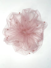 Load image into Gallery viewer, Dusty Pink beaded Super Jumbo Scrunchie