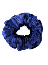 Load image into Gallery viewer, Navy Velvet Scrunchie - Handmade