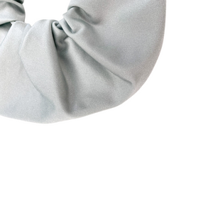 Silver/Grey- Lycra Jumbo- Swimming Scrunchie- Handmade
