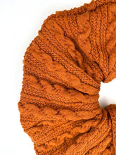 Load image into Gallery viewer, Rust Knit - Jumbo Scrunchie- (OOPS RANGE)- Handmade