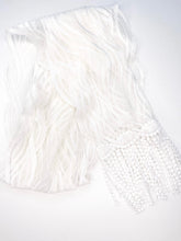 Load image into Gallery viewer, White  Lace - Hair Scarf - Tassels - Handmade
