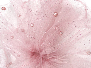 Dusty Pink beaded Super Jumbo Scrunchie