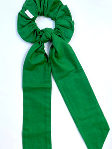 Green Long Sash Scrunchie