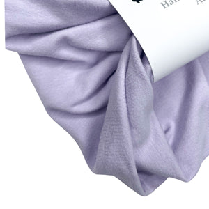 Pastel Lavender  - Boho Wire Headband - Stretch Fabric - Handmade