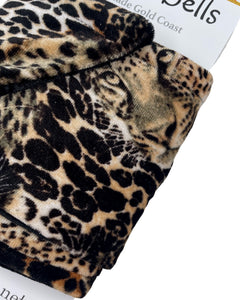 Velvet Leopard- Wrap n Twist Wire Headband - Handmade