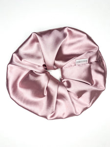 Dusty Pink Satin -  Jumbo Scrunchie-  (OOPS RANGE)- Handmade