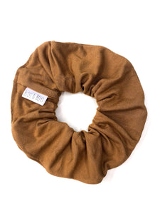 Camel Scrunchie - Handmade - Soft Stretch Knit Fabric