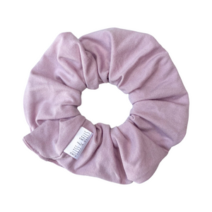 Light Dusty Pink Scrunchie - Handmade- Soft Stretch Knit Fabric