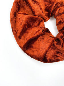 Rust Velvet - Scrunchie - Handmade