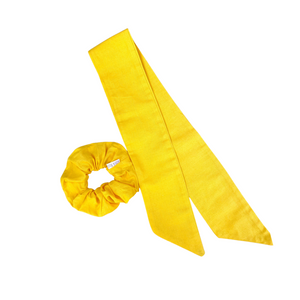 Yellow Long Sash Scrunchie