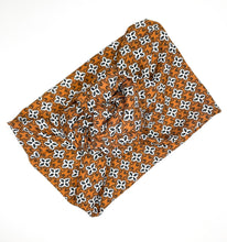 Load image into Gallery viewer, Adel- Rust, White &amp; Black- Boho Wire Headband -Crepe Fabric- Handmade