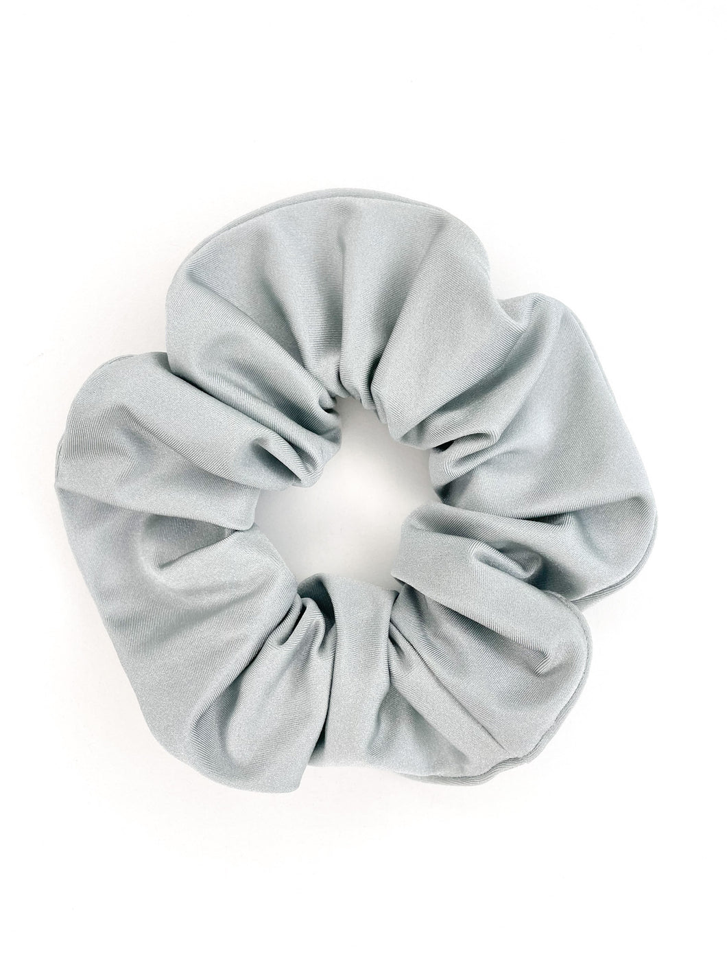 Silver/Grey- Lycra Swimming Scrunchie- Handmade
