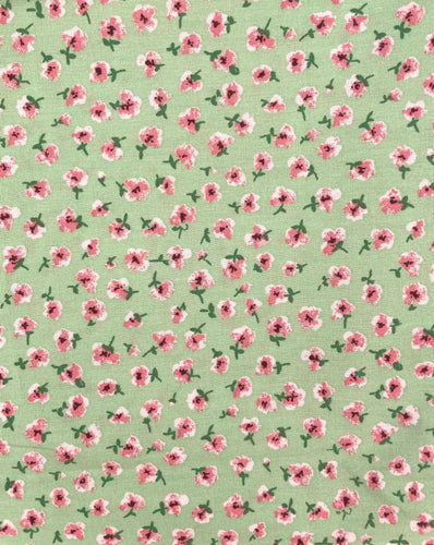 Pink & Green Floral