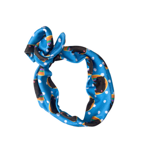 Dusty Blue “Wrap n Twist” Wire Headband