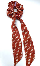 Load image into Gallery viewer, Rust Dash “Long Sash” Scrunchie