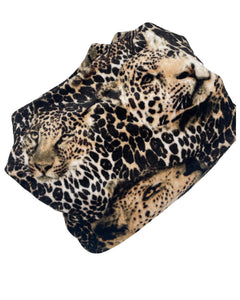 Velvet Leopard- Boho Wire Headband-Handmade